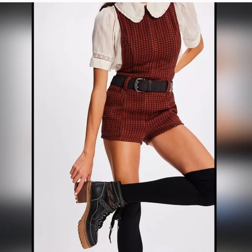 Free People Mod Mini Romper size 10 - Picture 3 of 9